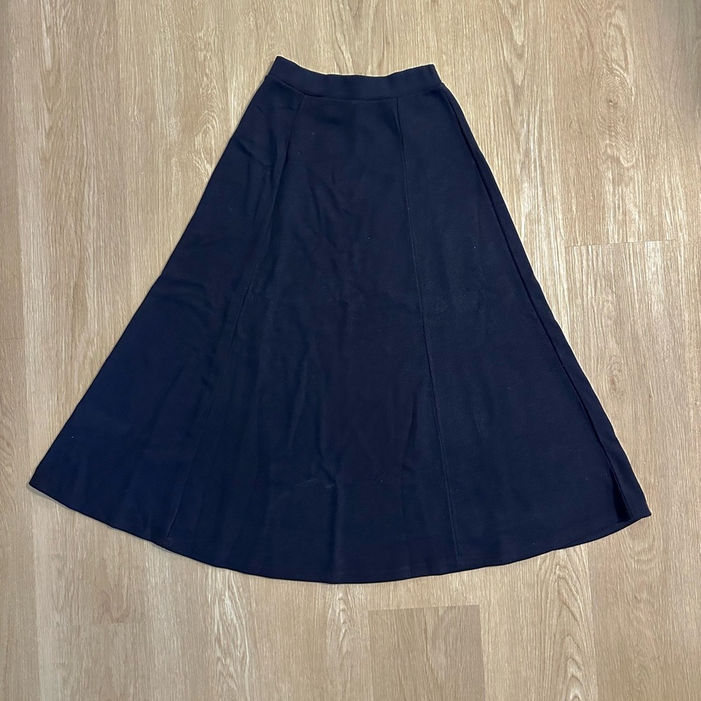 Navy A-Line Skirt from Korea